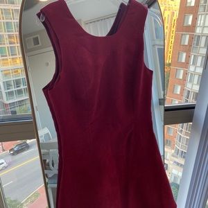 BCBGeneration red suede sleeveless dress in size 8.
